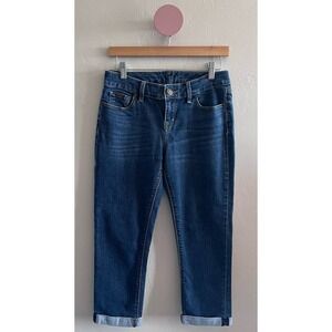 The Limited Medium Wash Denim Cropped Jeans